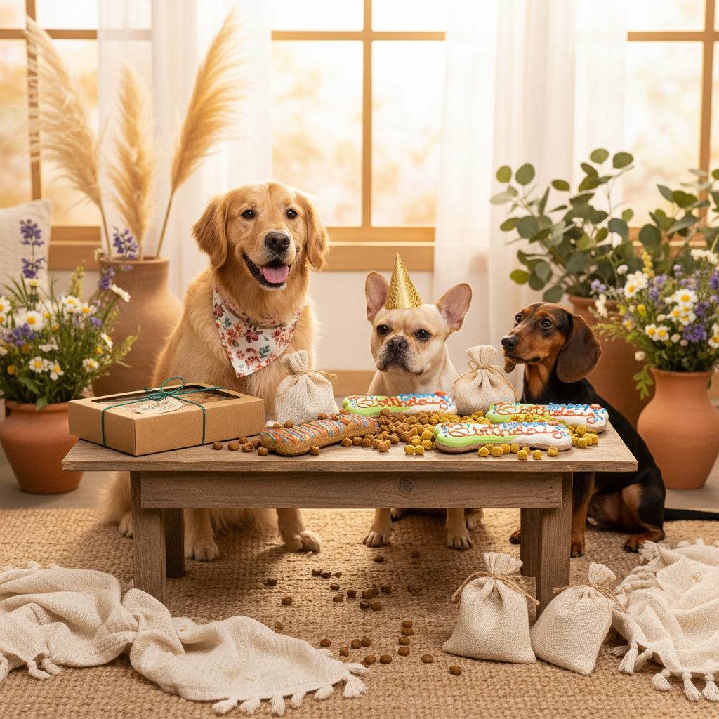 Boho Birthday Party Dogs