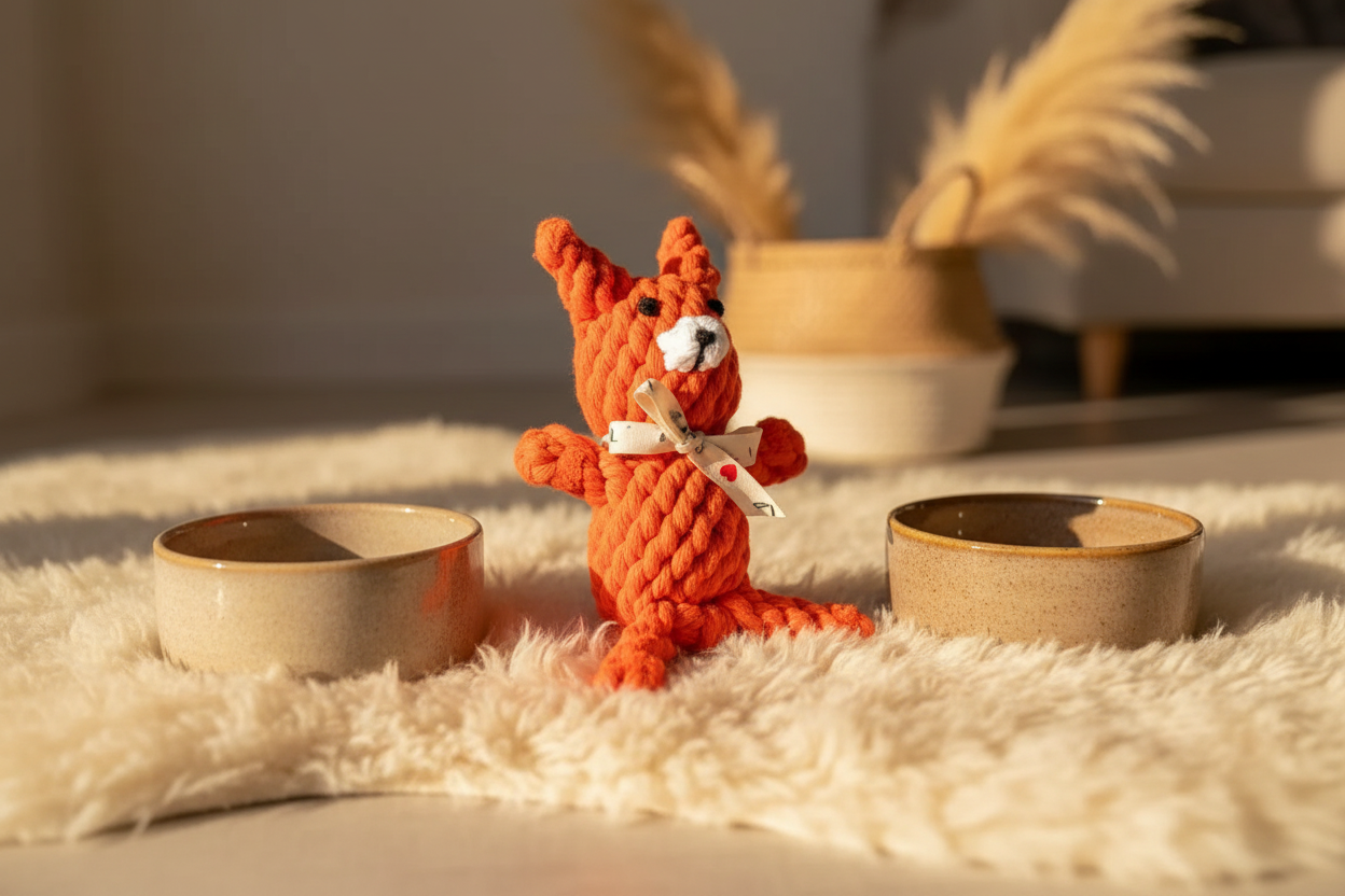 Eco-Fox with Dog Bowls