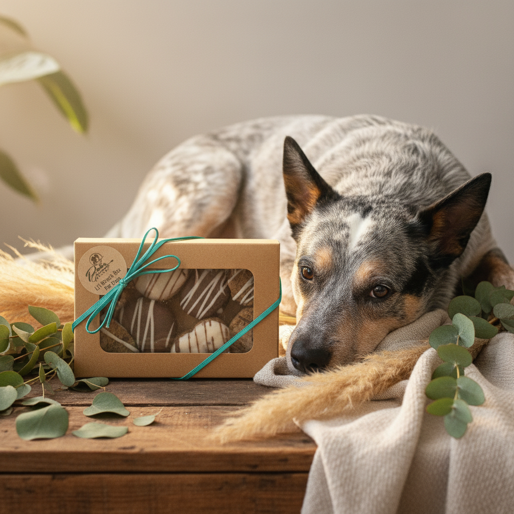 Le Petit Treat Box with Blue Heeler