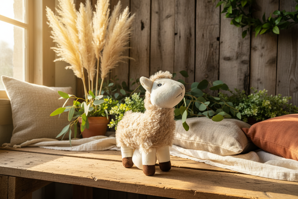 Llama Dog Toy Solo Boho